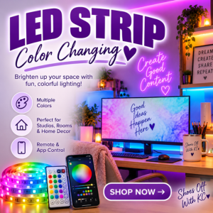 LED lights for a dynamic studio